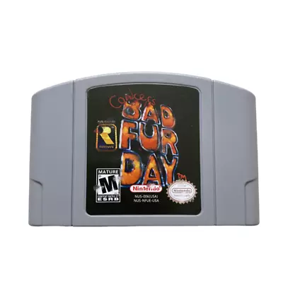 Conkers Bad Fur Day Game Card Cartridge For N64US Version • $18.87