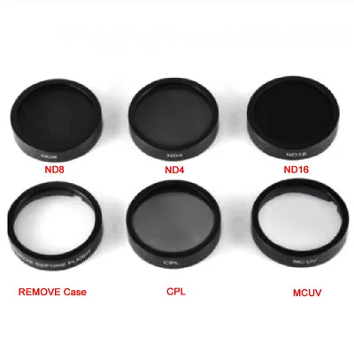 $30.79 • Buy 6Pcs Camera Lens UV CPL ND4-16 Filter Protect For DJI Phantom 4 3s 3pro 3se 3 4k
