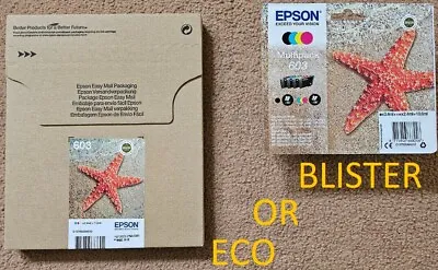 £26.90 • Buy NEW SEALED Original Epson Starfish 603 Ink Catridge - Multipack (C13T03U64010)