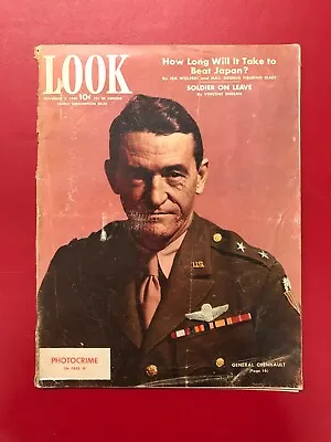 Vintage Look Magazine November 2 1943 - How Long Will It Take To Beat Japan? • $20