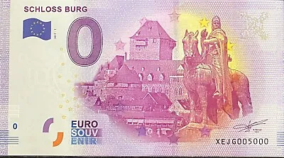 £45.34 • Buy Ticket 0 Euro Schloss Burg 1 2017 Number 5000 Latest Ticket