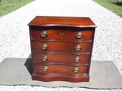 Vintage Federal Style Mahogany Serpentine Front Small Dresser Server Chest 1940s • $607.50