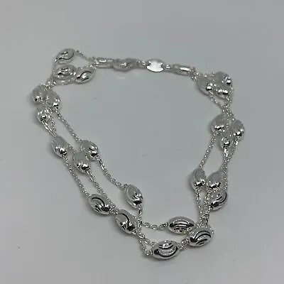 £81.70 • Buy LINKS OF LONDON Ladies Silver Bracelet Beaded Essential 3Row L NEW RRP215