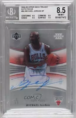 2005-06 Upper Deck Trilogy Auto Focus Michael Jordan #AF-MJ BGS 8.5 HOF • $3150