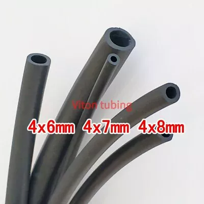  2M 4mm Id Fluorine Rubber Hose FKM Tube Viton Tubing FPM Pipe Fluororubber Tube • $18.28