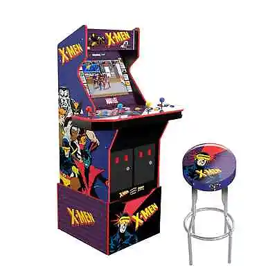 $1049.99 • Buy Arcade1UP X-Men 4-Player Arcade Video Game Machine Riser Lit Marquee WIFI Stool