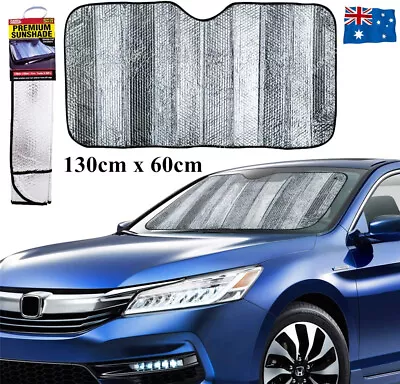 Foldable Car Windshield Sunshade Window Visor Cover UV Protector Heat Reflective • $8.99