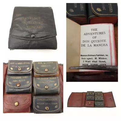 C1925 The MARVELOUS MINIATURE LIBRARY Miniature Dictionary Publishers NEW YORK • $242.79