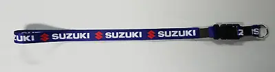 Key Chain Suzuki Red White & Blue  14  Key Lanyard  Key Holder Motorcycle • $9.45