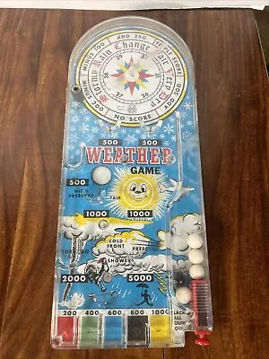Vintage Louis Marx Toys Weather Pinball Game 1950s Metal/Plastic Works • $24.99