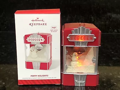 2014 Hallmark POPPY HOLIDAYS! Christmas Ornament Light Sound & Motion TESTED • $26.55