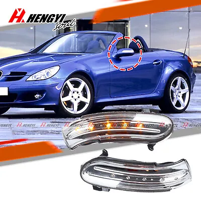 For Mercedes Benz SL SLK Class R171 W171 W230 Turn Signal Mirror Light LED Amber • $24.90