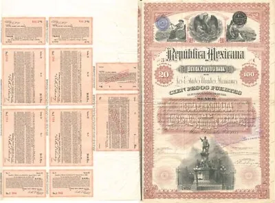 Republica Mexicana 1885 Bond - Foreign Bonds • $525