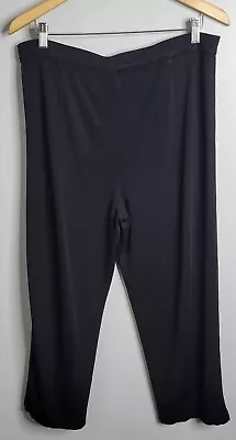 Exclusively Misook Pull-on Pants Stretch High Rise Elastic Waist Women XL 16 • $22.80