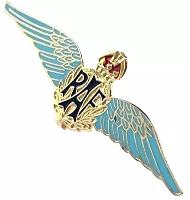 RAF Blue Sweetheart Wings - Metal Lapel Pin Badge - MOD Approved • £5.95