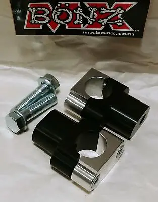 MX BONZ BAR MOUNTS YZ250F 2006-2013 WR250F HANDLEBAR CLAMPS 28mm 1-1/8  FAT BAR • $57.47