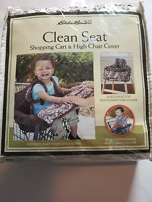 Eddie Bauer Clean Seat Shopping Cart And High Chair Cover Pink And Brown • $29.99