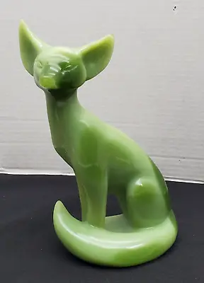 G Ruggeri Italian Artist Fox Sculpture Wony Ltd Italy Faux Jade Figural Statue • $59.99