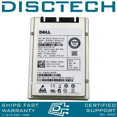 STec M16CSD1-200UCV-D / Dell YV9C8 200GB SSD 1.8  USATA Solid State Drive • $74.89