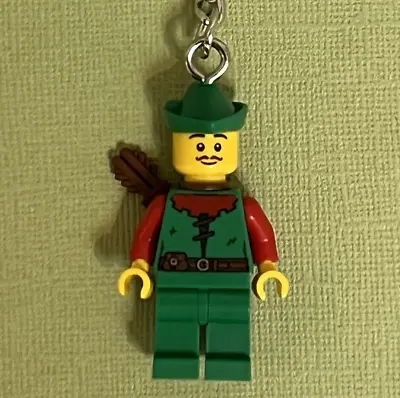 Forest Man Robin Hood Minifigure Key Chain/keyring/keychain/ring Xmas Gift Idea • $18.95