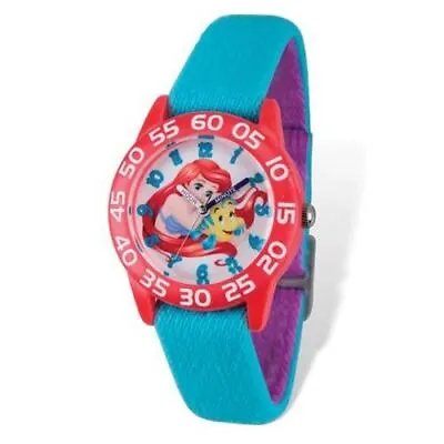 Disney Kids Princess Ariel And Flounder Stretch Time Teacher Watch • $39