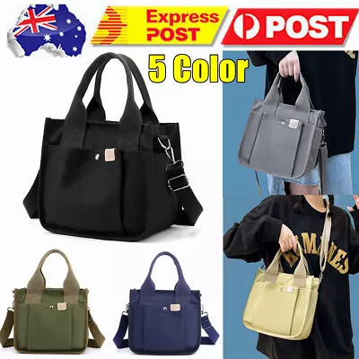 Fashion Women Tote Canvas Crossbody Bag Small Satchel Bag Multi Pockets Handbag • $22.99