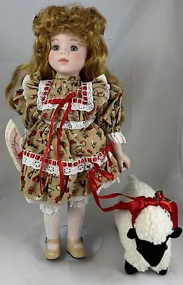 Vtg Victoria Ashlea Angelica Music Box Doll 12 Days Christmas Porcelain 17.5  • $50