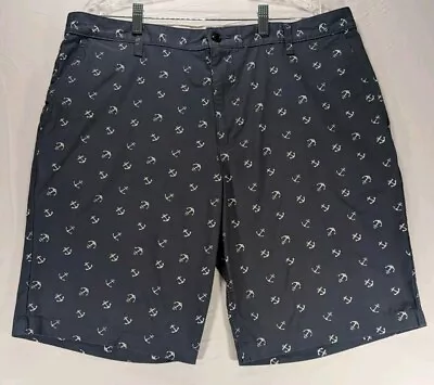 Men's Dockers Anchor Print Nautical Casual Blue Shorts Size 38 • $15