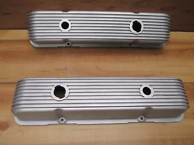 Cal-Custom 40-2300 SB Chevy 283-302-327-350 Aluminum Finned Valve Covers Vintage • $189.99