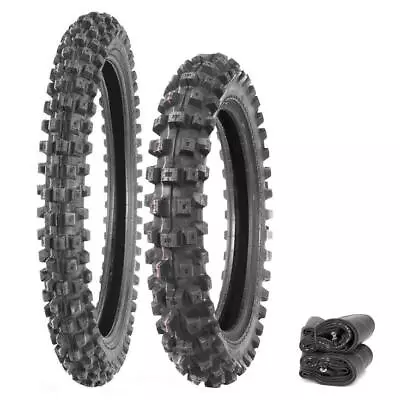 IRC Soft Terrain VE-33 Tires & Tubes Set Motocross Honda CRF230F 03-09 12-17 • $198.77