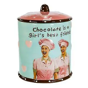 I Love Lucy®  Chocolate Is A Girl's Best Friend  Cookie Jar LU9174 W • $99.99