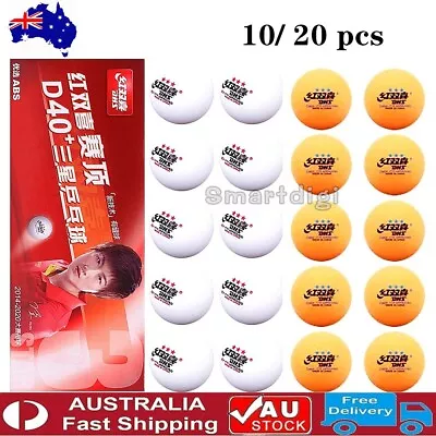 10/20 Pcs DHS 3-Star D40+ Table Tennis ABS Plastic Balls Ping Pong Balls AU • $17.95