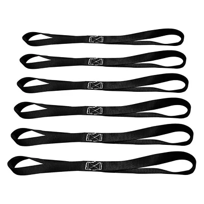 USA 6 Pack Heavy Duty 18  Soft Loop Tie Down Strap Motorcycle Dirt-Bike ATV UTV • $9.65