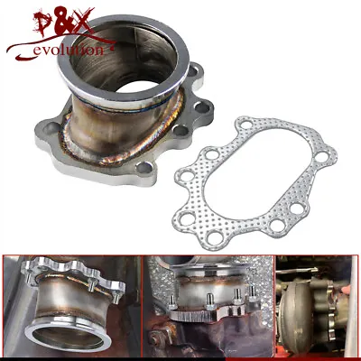 8 Bolt 2.5  Turbo Down Pipe Flange Adapter With Gasket For T25 T28 GT25 GT28 • $40.75