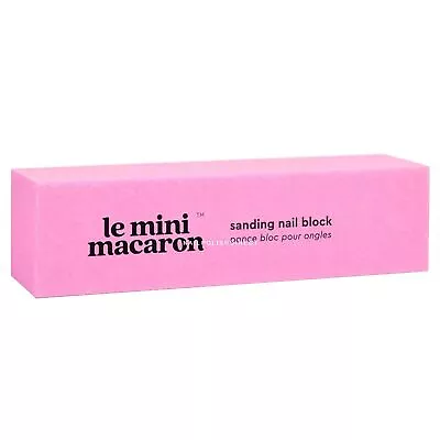 Le Mini Macaron 4-Sided Nail Sanding Block - 120 Grit Nail Buffer - Pink • £3