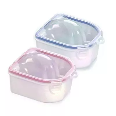 2 Pack Nail Soaking Bowl Gel Polish Remover For Acrylic Nails For Home Salon • $13.65