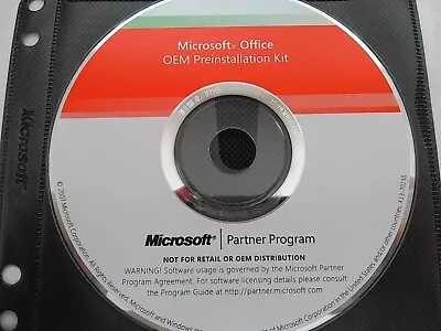 Microsoft Office 2007 Preinstallation Kit CD ~~ NEW • $9.96