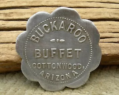 $64.95 • Buy Antique COTTONWOOD, ARIZONA (YAVAPAI CO) BUCKAROO BUFFET (SALOON) TOKEN Cot-090c