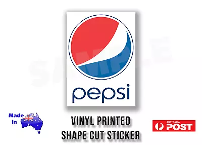 Pepsi Sticker Decal Medium 150mm X 110mm Vinyl Print Drink Collector / Fridge • $4.90