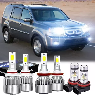 For Honda Pilot 2006-2018 Combo LED Headlight High Low Fog Light Bulbs Kit 6500K • $22.79