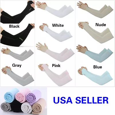 1 Pair Cooling Arm Sleeves Cover Sports UV Sun Protection Outdoor For Men Women • $5.99