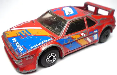 1981 Matchbox Bmw Mi #1  M-power Red 1:57 Diecast 3  Race Car Blue Orange White • $11.99