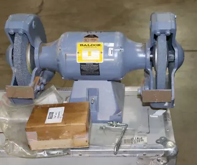 New Baldor 1021W  10  Bench Buffer Grinder  Motor 1.5Hp W Pedestal • $850