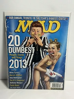 MAD Magazine #525  February 2014 Miley Cyrus Barack Obama 20 Dumbest Of 2013 • $9.99