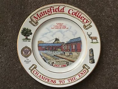 Mansfield Colliery Mining Plate Limited Edition • £10