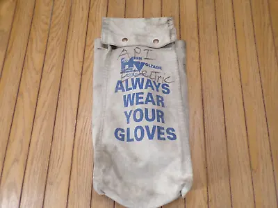 Lineman's Glove Bag High Voltage Testing Lab/salibury 16  X 8  X 4  Preowned • $19.95