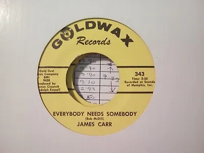 James Carr Everybody Needs Somebody • £15