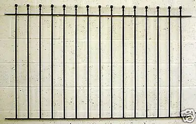 43  High Ball Top Metal Fencing/railings Railing • £89.99