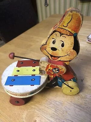 RARE 1963 Mickey Mouse Zilo #714 Fisher Price Pull Toy - Disney - Sears Only • $3.99