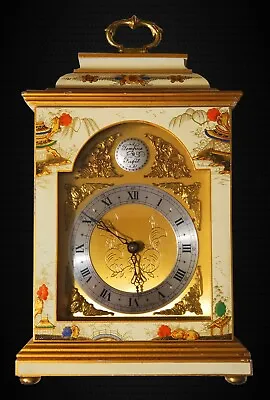 Hand Painted Chinioserie English Bracket Clock By Elliott Of London • $1950